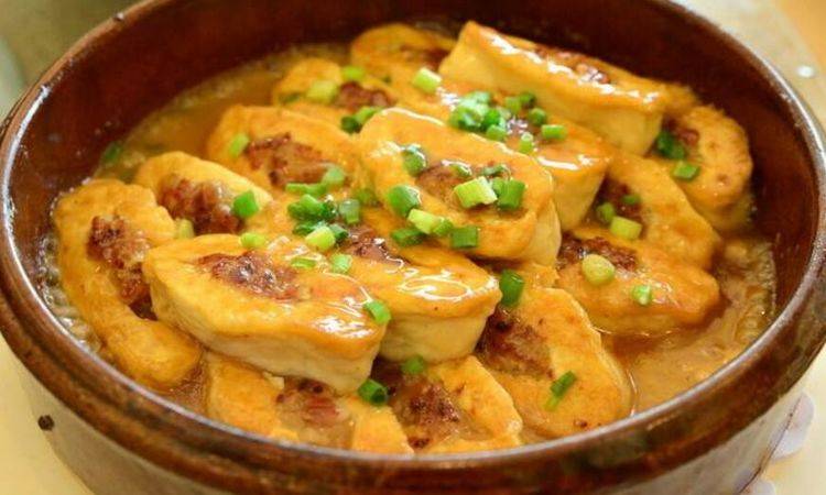 ‘kycom’
美食看看：茄子煲 客家酿豆腐 红油腐竹 酸菜炒粉条的做法(图3)